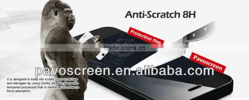 Pavoscreen for sony xperia z transparency top to 96% glass screen protector