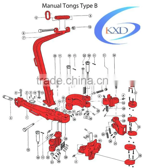 Type B Manual Tong for oilfield well head handling tools
