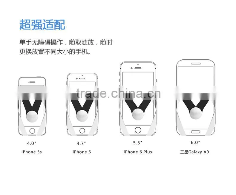 ROCK Car Mount Air Vent Phone Holder For iPhone 6s 6Plus Samsung Holder Stand Fashion Stents Mount MT-5681