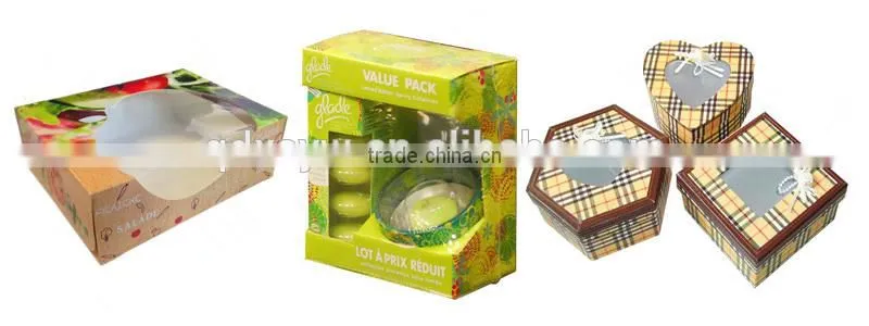 2016 New Products Toy Packaging Box With Clear Pvc Window