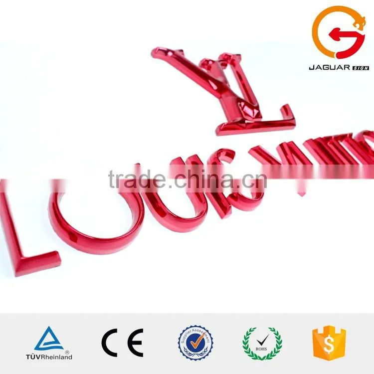 Manufacture supply custom design 3d acrylic metal letter outdoor decorative