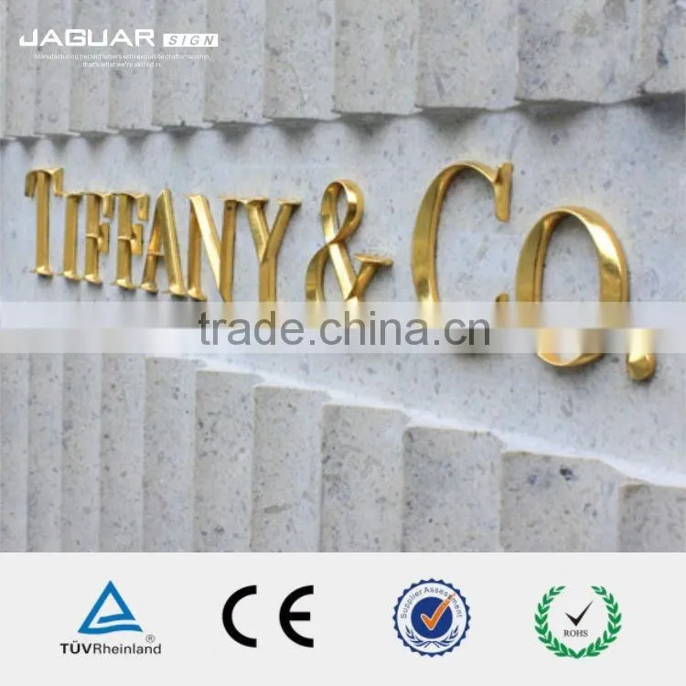 China manufacture supply custom design outdoor decor 3d small metal letters