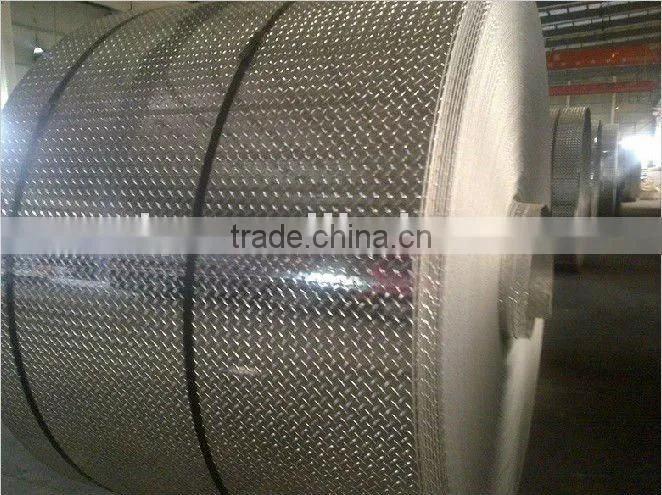 mirror finished embossed aluminum tread plate 1050H14