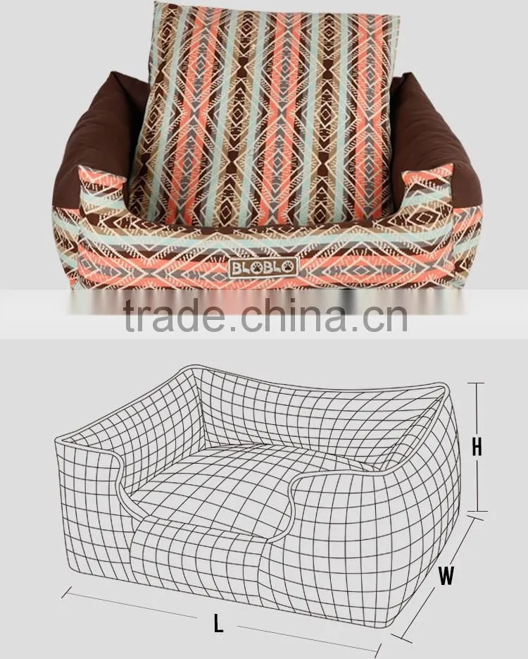 The fashion design and reasonable price dog bed with linen cloth and many types
