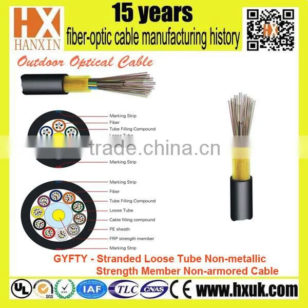 12 core loose tube optical cable for audio/ cctv product