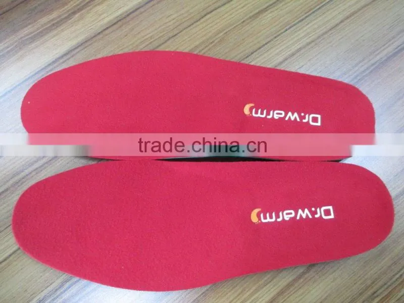 battery powered foot warmer heating shoe insole ski boot insole for winter outdoor sport