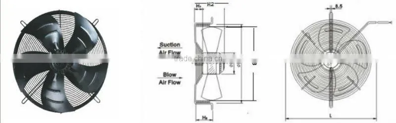 Axial Fan Motor in air