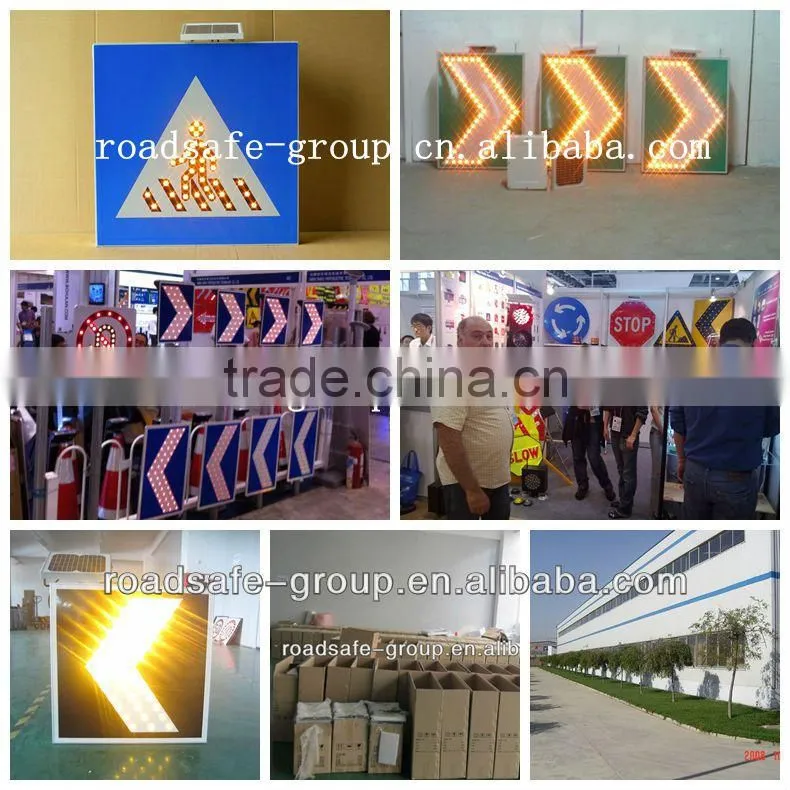 Solar Traffic Warning Sign with super brightness led