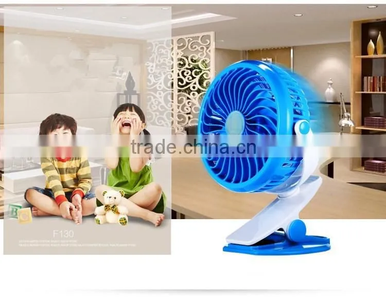 2016 Hot sale DC 5V ABS material Portable Clip USB Mini Fan