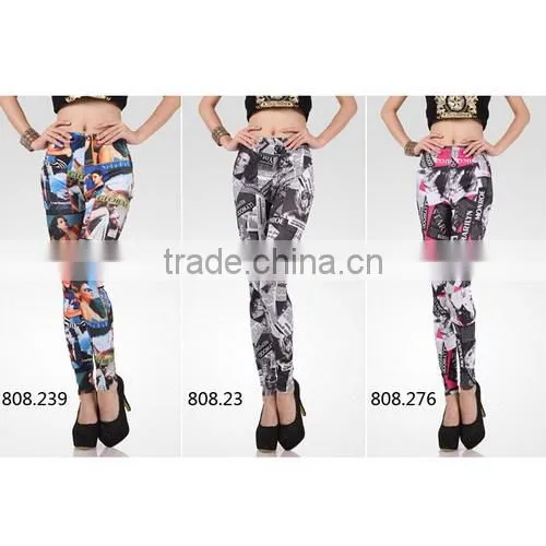 milk silk Christmas leggings, Yoga Leggings, pattern leggings, milk silk leggings at stock