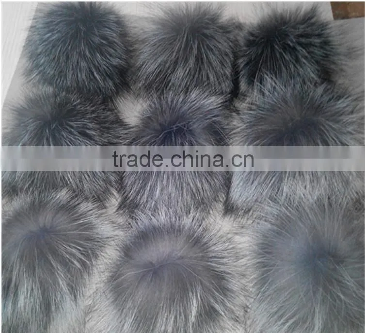 Silver Fox Fur Balls for hats