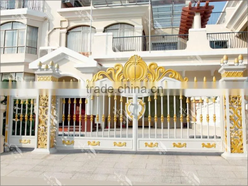 The new high quality aluminum sliding gate/main wrought iron gate for homes