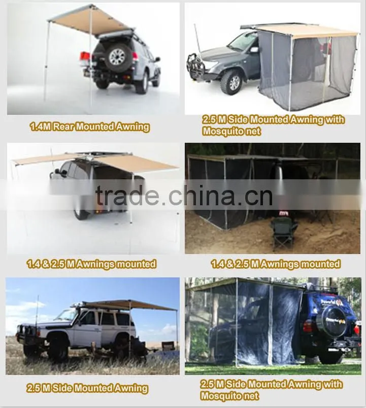 Offroad Camping 270 Degree Awning for Cars with Alunium Frame