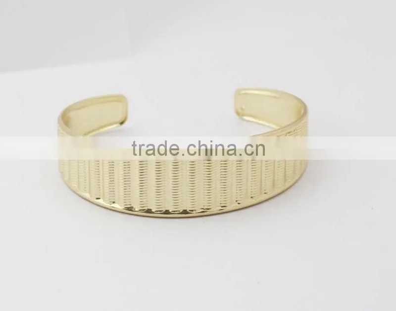 Fashion 316L Stainless Steel Gold Cuff Bangle 2016
