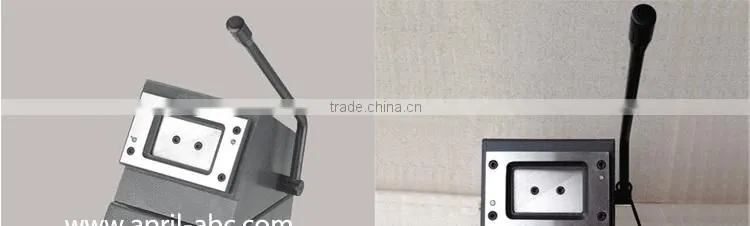 85.5x54mm heavy duty manual cutter PVC card die cutter