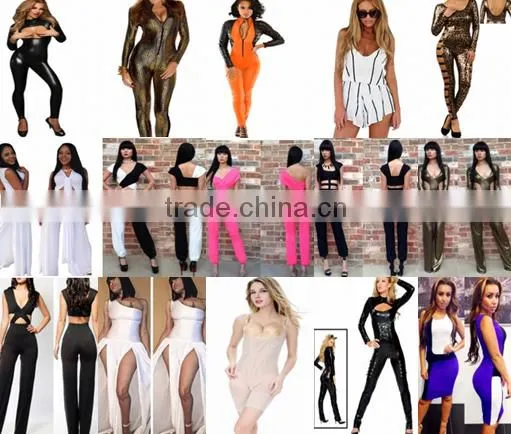 No MOQ Popular Sexy Leather Bodysuit For Women Jumpsuits