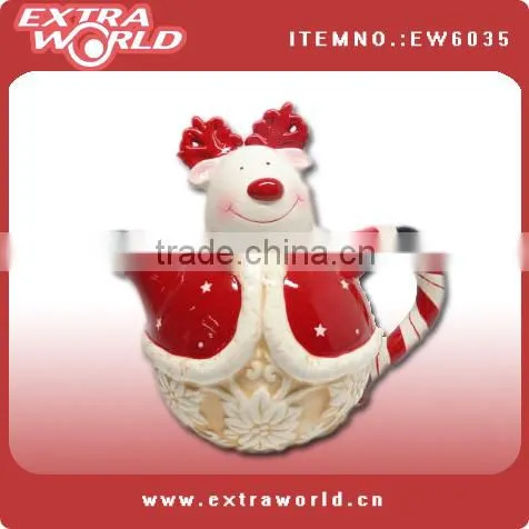 santa ceramic christmas spoon