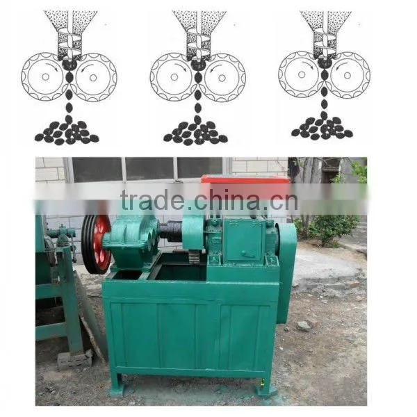 CE approved high efficiency roller ball briquette press machine from stock