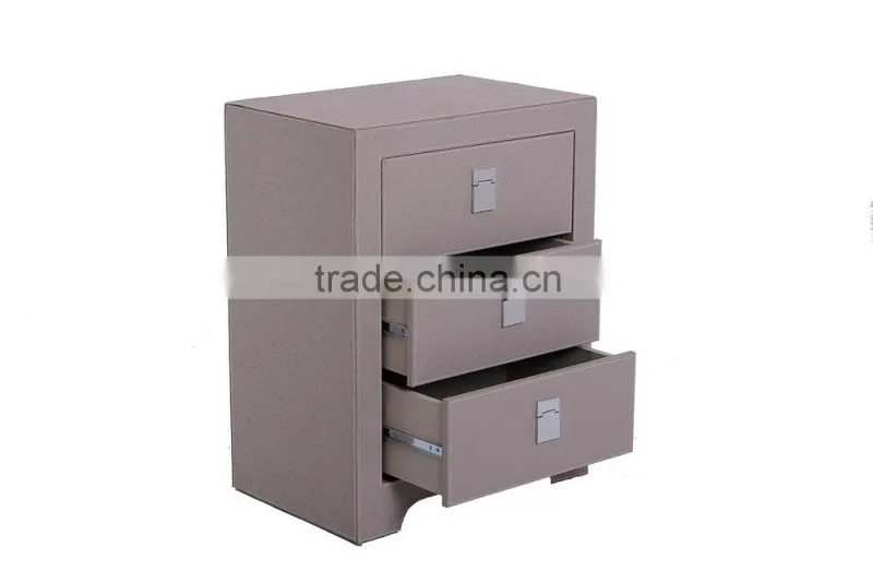 Faux leather home furniture design cabinet