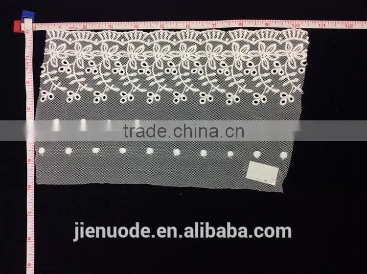 New Arrival Latest Design Fashion Handmade Organza Nylon Lace Fabric Wedding Lace Trim