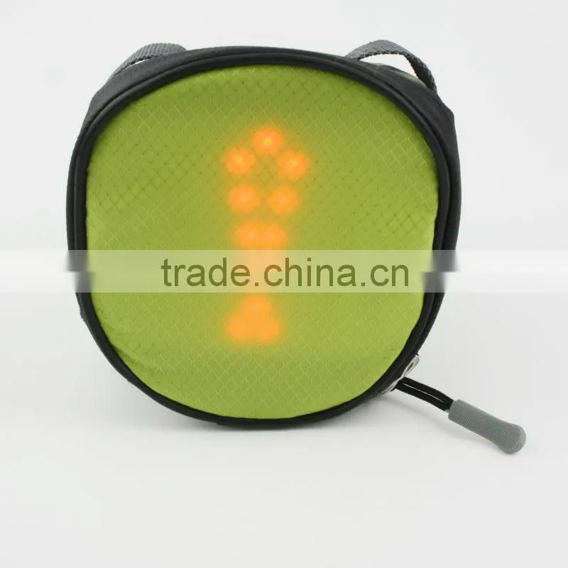 2016 Cycling security bike sadle bag bike back seat led light bag LED Light bicycle wireless turn signal mountaineering bag
