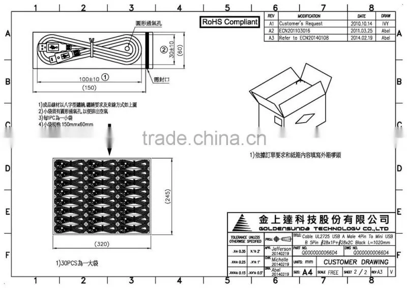 Taiwan OEM ODM Custom Assembly Cable