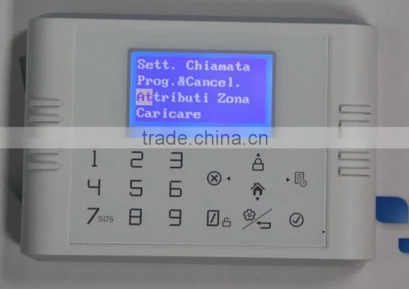GSM+PSTN network based Home auto dial alarm system with internal antenna