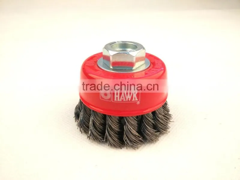 knotted cup brushes, diameter 65mm or 2 1/2"