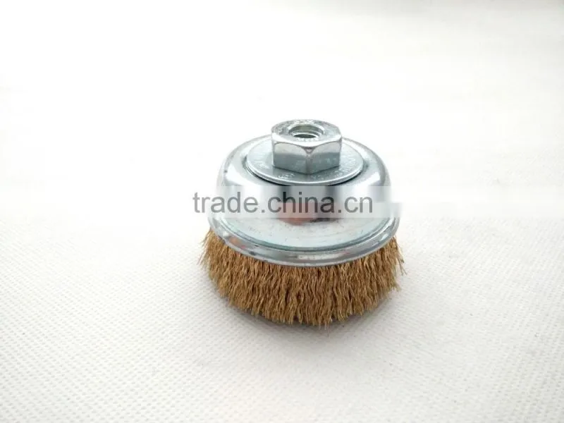 cup brushes with thread, diameter 75mm or 3"