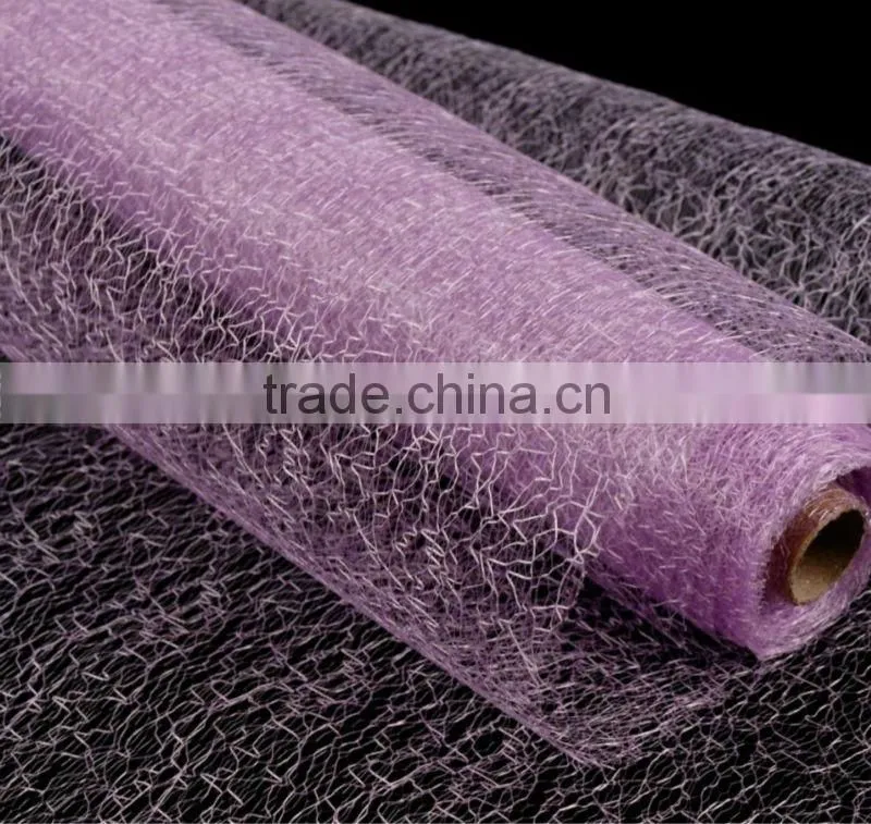 Decorative Fibre Net Roll for wrapping flowers and decorations