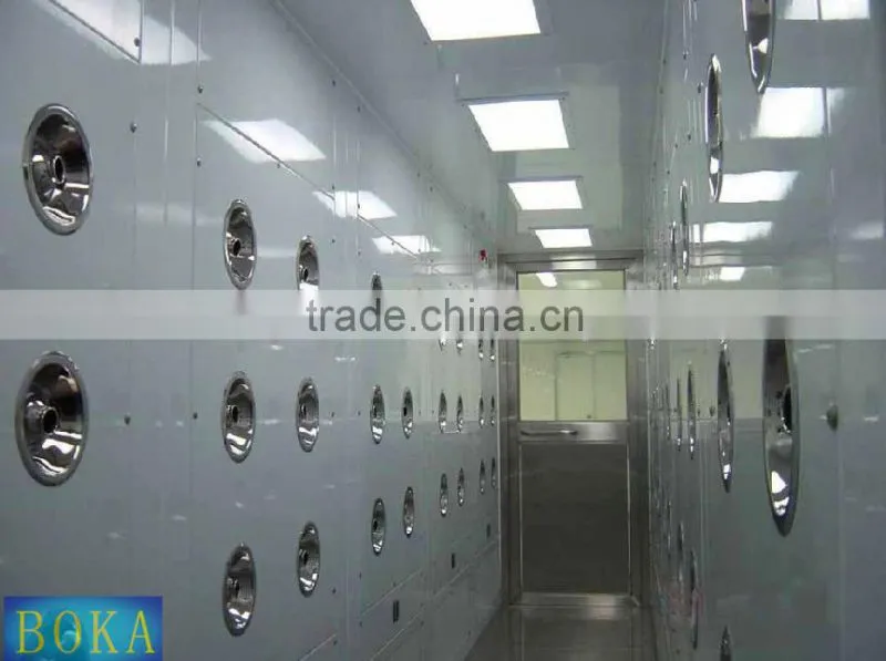 Stainless steel clean air shower