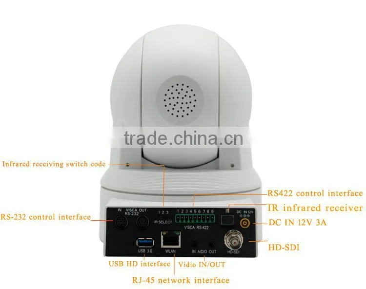 usb&sdi PTZ camera widely used in audio sound system