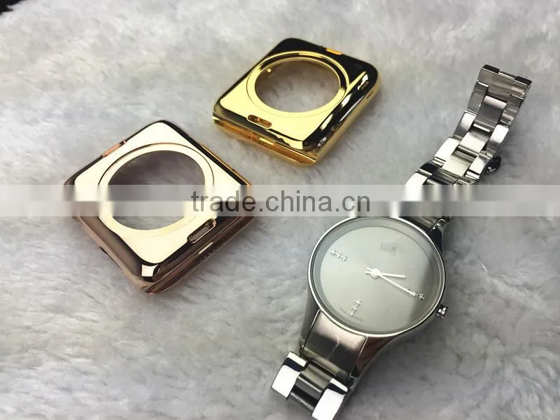 factory I-SKE stainless steel 18kt rose gold for apple watch housing