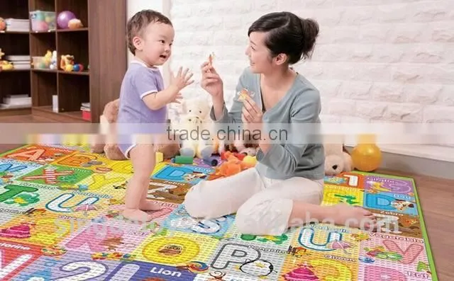 160 x 200 cm Letter height/animal 123 double patternPlay Mat