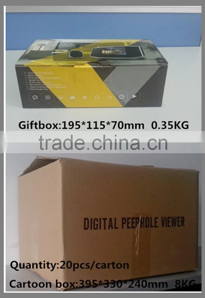 newest 3.5 inch wireless video multi doorbell for home