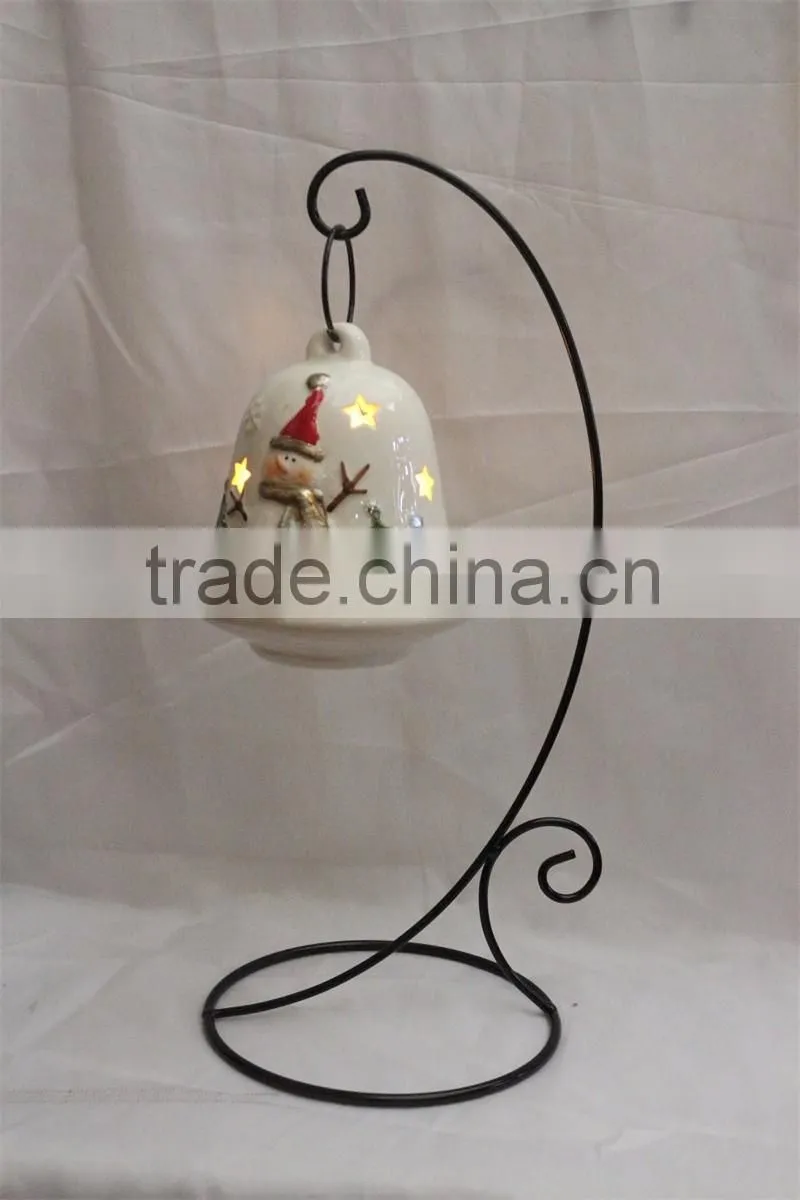White ceramic owl shaped tealight candle holder