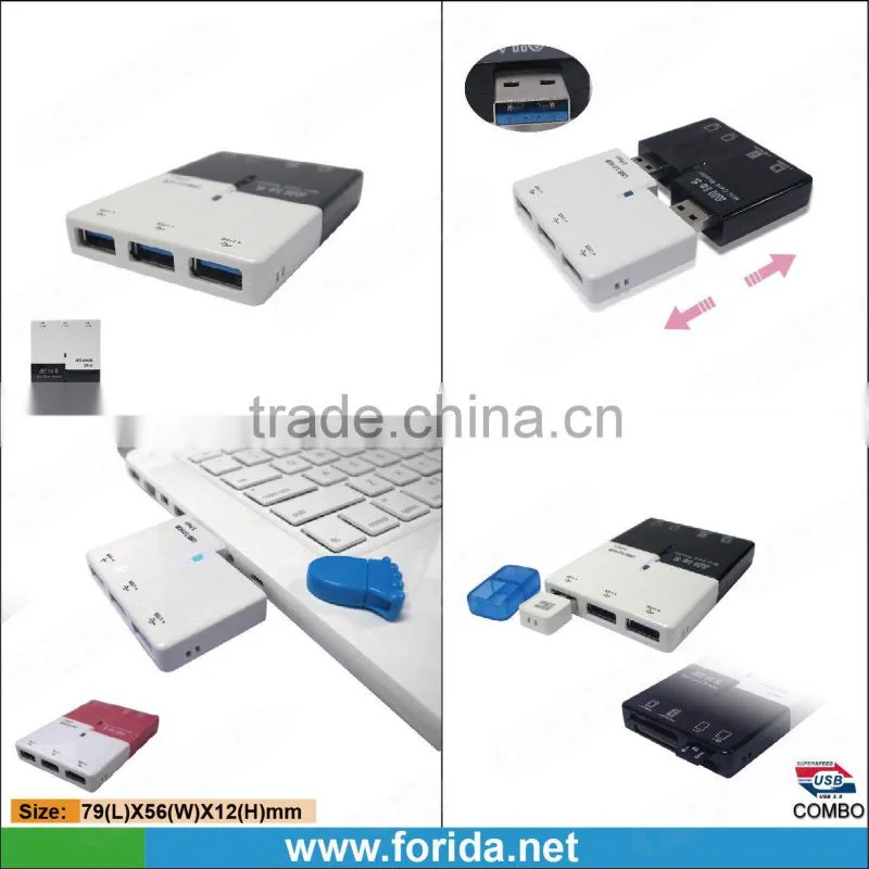 HOT all in one card reader and usb hub combo