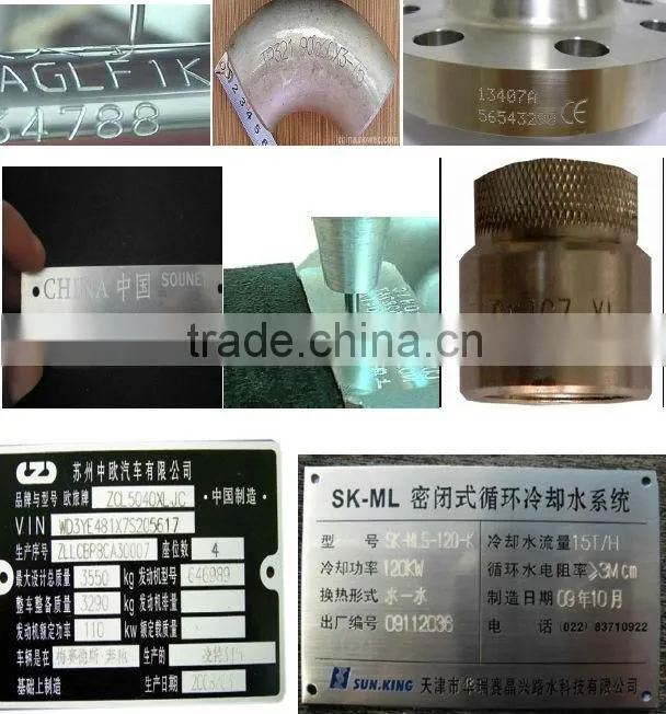 Pneumatic vin chassis number portable engraving machine