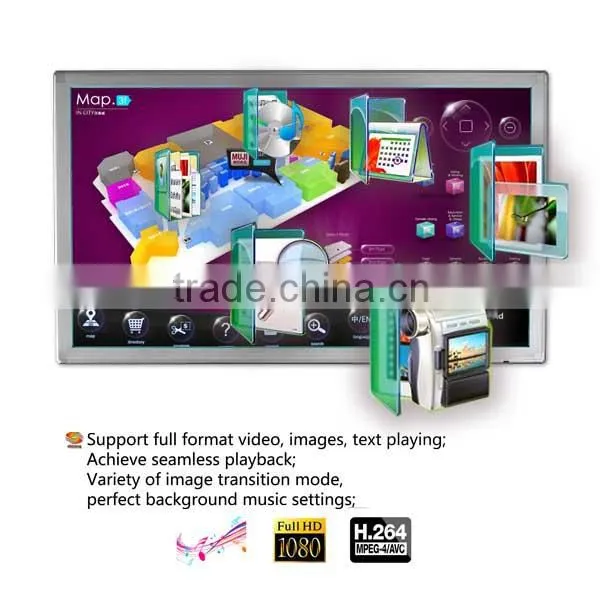 55 inch led touch screen monitor lcd promotional display monitor