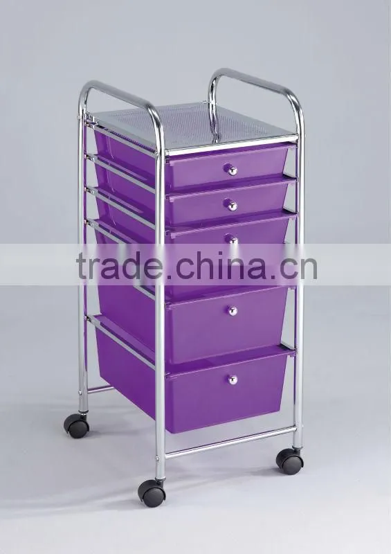 9 Plastic Drawer Storage Cart