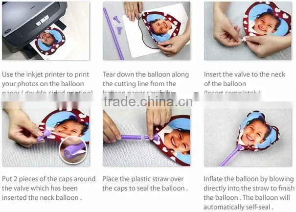 2014 Good price of DIY inkjet printing balloon