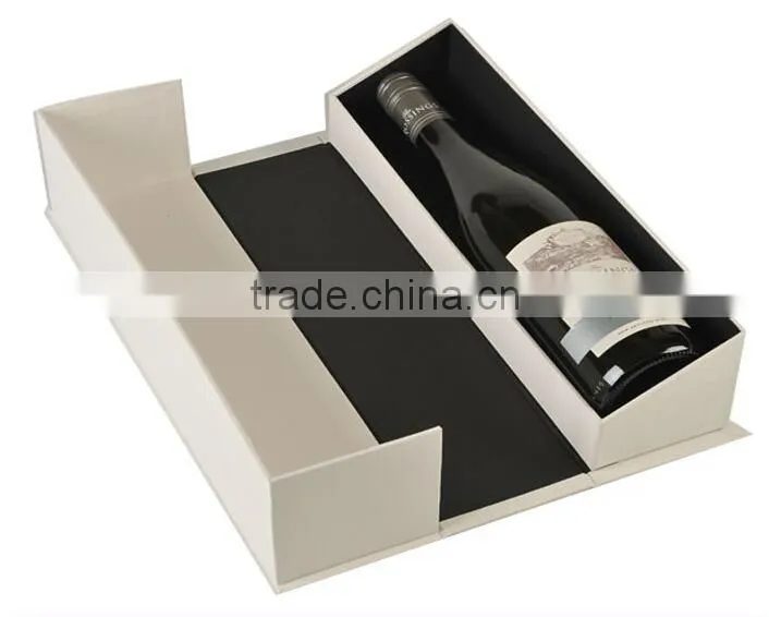 2015 hot sale high quality folding red wine box