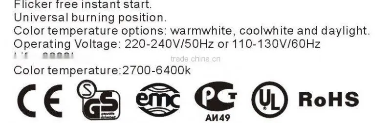 high quality hot sale 20w mushroom tube cfl