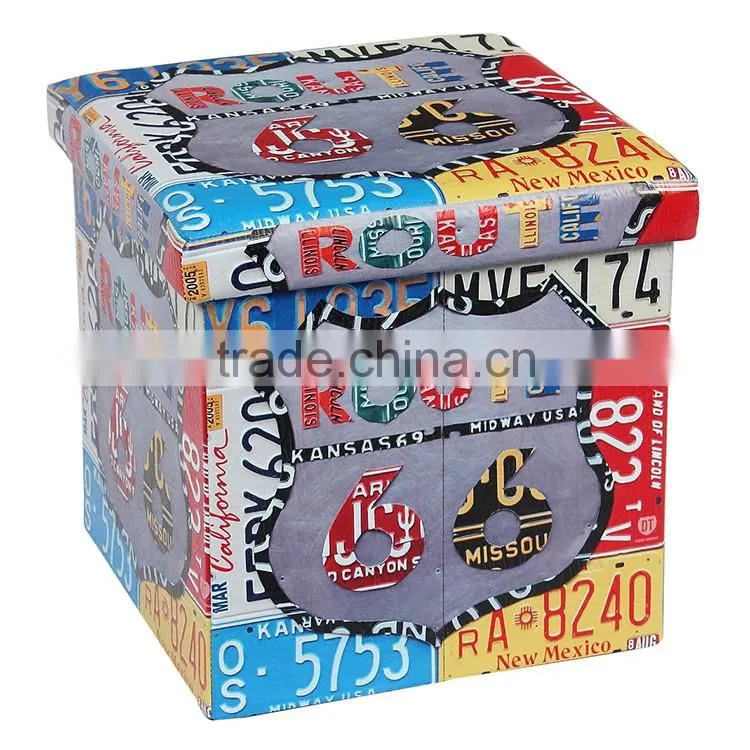 wholesale indian pouf ottoman in many colors folding seat pouf