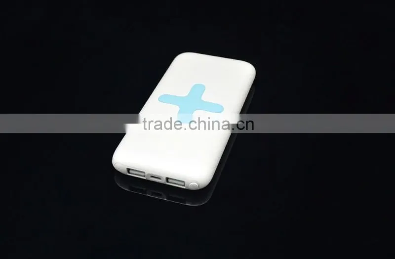 chines smart phone charger power bank 6000mah wireless charger