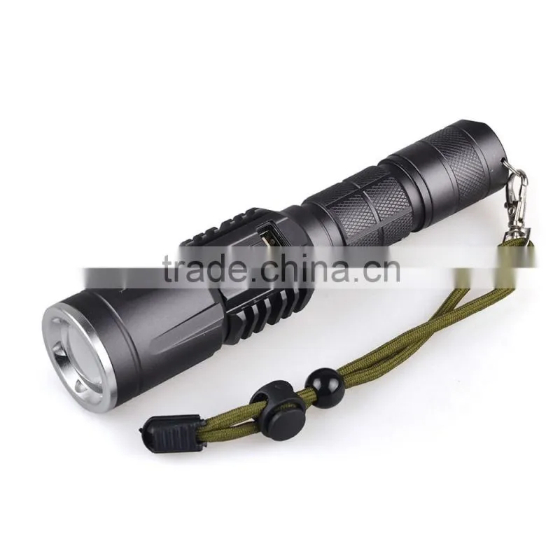 XML2 1000 Lumen LED Rechargeable Power Bank Flashlight with USB Port