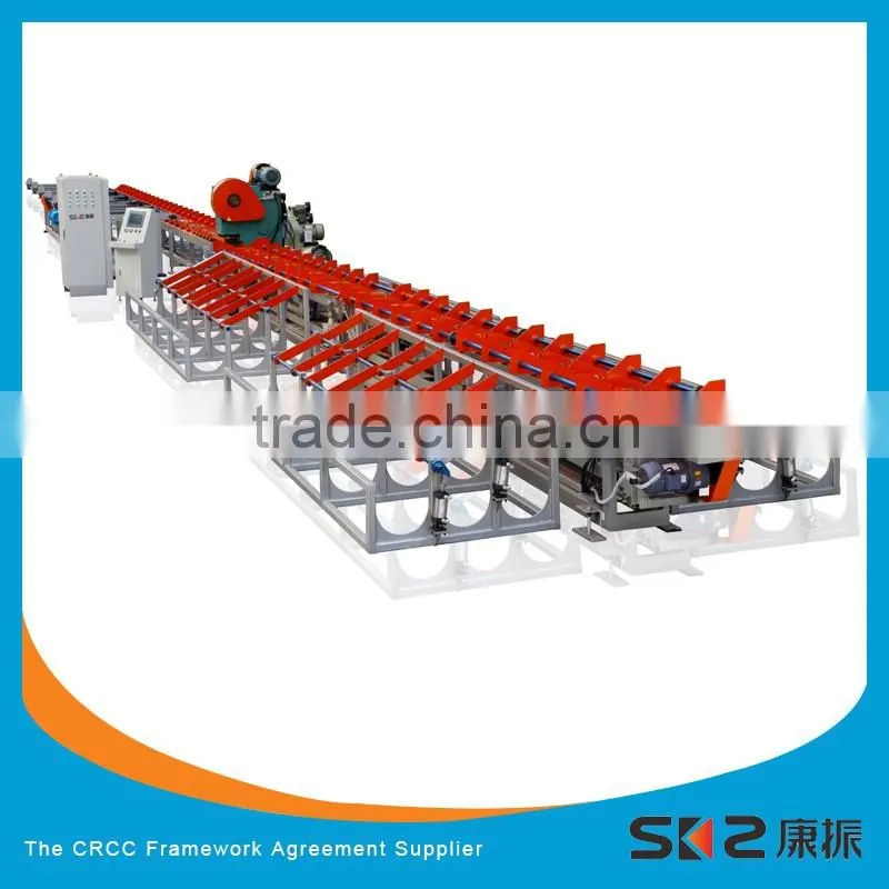 automatic mass production high tensile strength threaded rebar cutting machine with bandsaw precision cutting