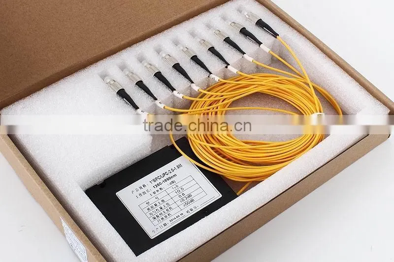1x8 FC/PC fiber optical PLC splitter