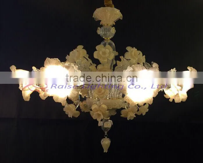 Fully Hand Crafted Flower Shape Crystal Chandelier