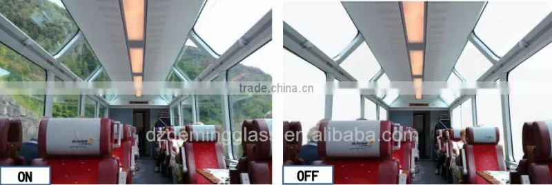 Transparent Switchable Film Smart Glass for Office